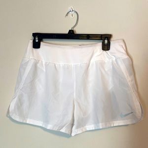 Nike Dry-fit white athletic shorts